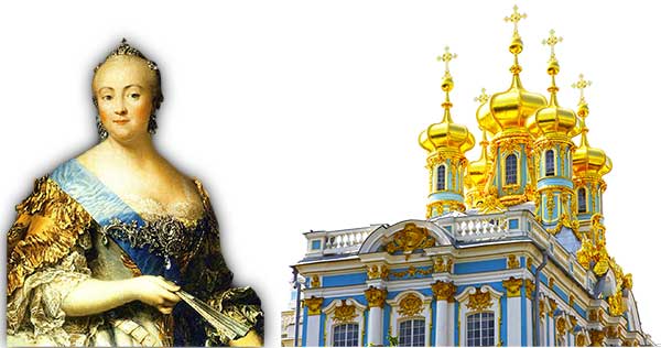 Elisabeth I. und Katharinenpalast in
St. Petersburg