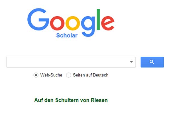 Screenshot Google Scholar