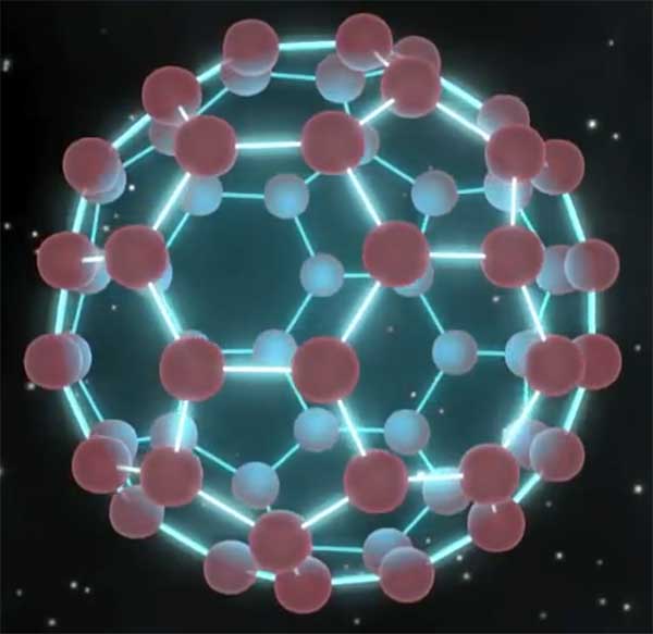 C60-Molekül im Sternenstaub
